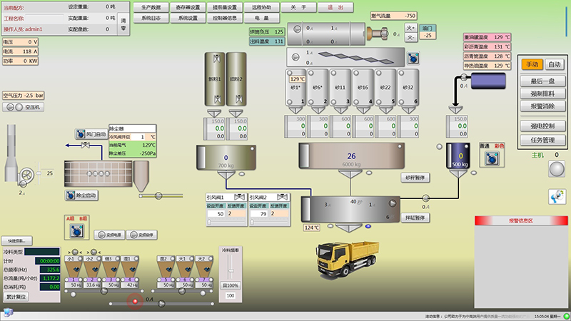分站式沥青拌合机控制系统